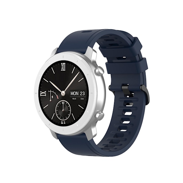 Blødt silikonearmbånd 20/22mm Smartwatch Udskiftningsrem Armbåndstilbehør til Amazfit Gtr 2e/gts 2e/bip/bip U Hvid White 20mm