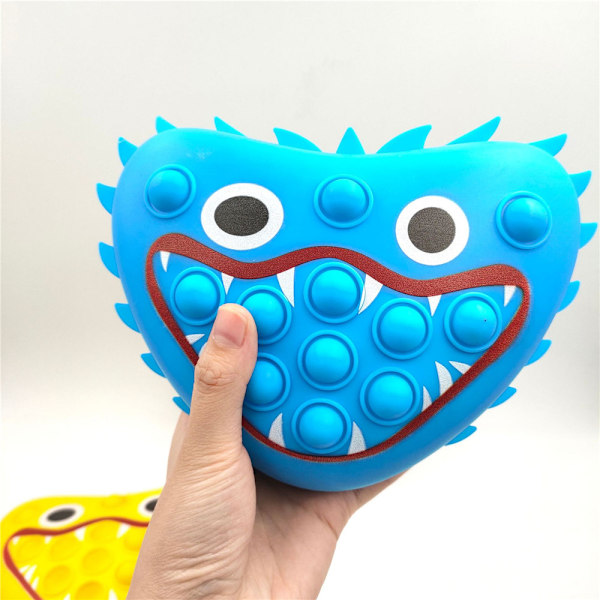 Poppy Playtime Huggy Wuggy Pop It Push Bubble Fidget -lelut Blue