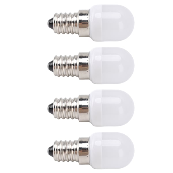 10 stk E14 LED-pære i rustfrit stål 1,5W 220V til lysekroner, loftslamper, skabslamper, væglamper og bordlamper