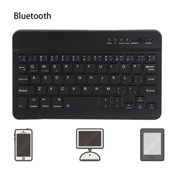 Mobiltelefon tablet mini bluetooth tastatur 78 taster sort