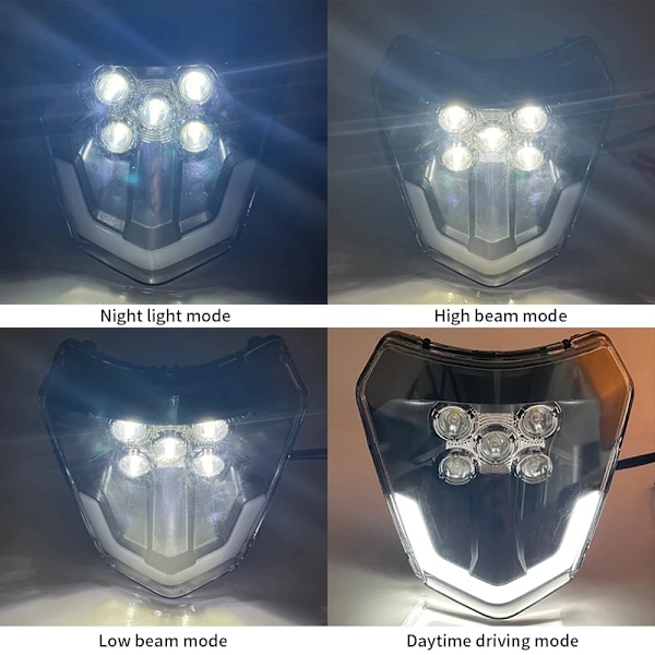 Moottoripyörän LED-valo Wick -ajovalo KTM EXC XC XCF XCW XCFW SX SXF SXS 125 150 250 350 450 530 690 Enduroon Led Lights