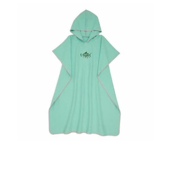 Strandhandduk Poncho Badrock med Huva Snabbtorkande Badrock Simhandduk green