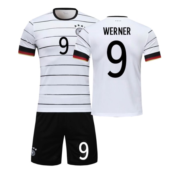 2021 tyska lag nr. 13 Muller fotbollsdräkter dräkt för män och damer för vuxna barn tävlingsuniform träning personlig tröja 2021 Germany No. 9 22