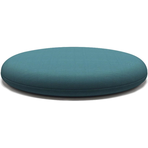 Tjock rund stolsdyna, avtagbar trädgårdsstolsdyna, minnesskum inomhus utomhus stolsdyna, 30 cm blågrön, A