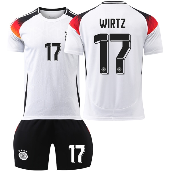 2024 Tysk fodboldtrøje nr. 13 Muller EM-trøje 7 Havertz 8 Kroos børnetøjssæt No socks size 17 28 yards