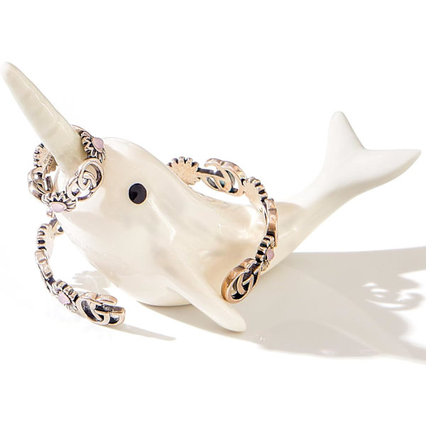 Delfiini-sormuspidike, delfiini-lahjat naisille syntymäpäivä joulu kihlaus, söpö koruteline renkaille, rannekoru, kaulakoru White Dolphin