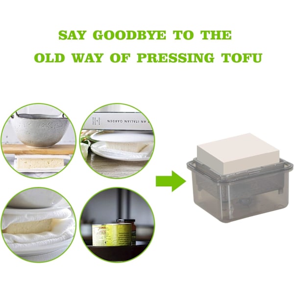 Tofu-puristin ja poista vesi tofusta helposti, harmaa