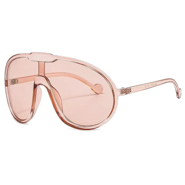 Twooo 365 Vintage Yhden Kappaleen Samppanja Aurinkolasit Naisille Uusi Muoti Ylisuuret Aurinkolasit C5 Champagne / Champagne designer women sunglasses