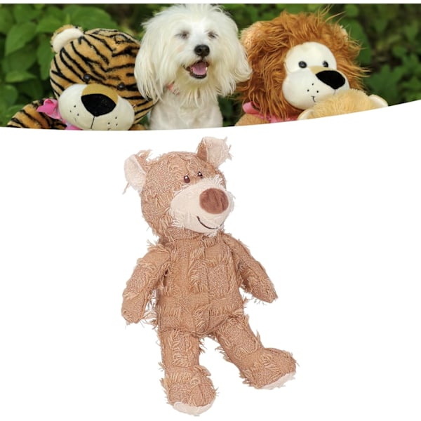 Piper Hundlek Toy Okrossbar Fylld Plysch Hundlek Toy Oförstörbar Robust Björn för Husdjur (Blå) yellow