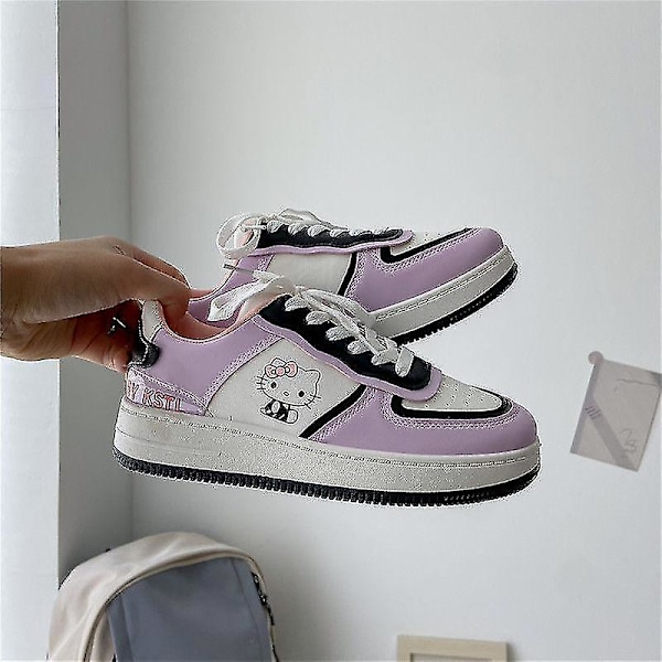 Kawaii Sanrio Hello Kittys Lätta Andningsbara Skor Allmatch Rosa Damskor Sneakers Casual Skor Full Storlek För Flickor Present 38 38 HelloKitty-1
