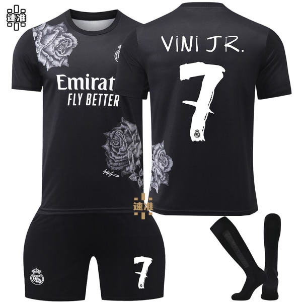 24-25 Real Madrid Y3 joint football uniform No. 7 C Ronaldo Vinicius 5 Bellingham 10 Mbappe jersey set
