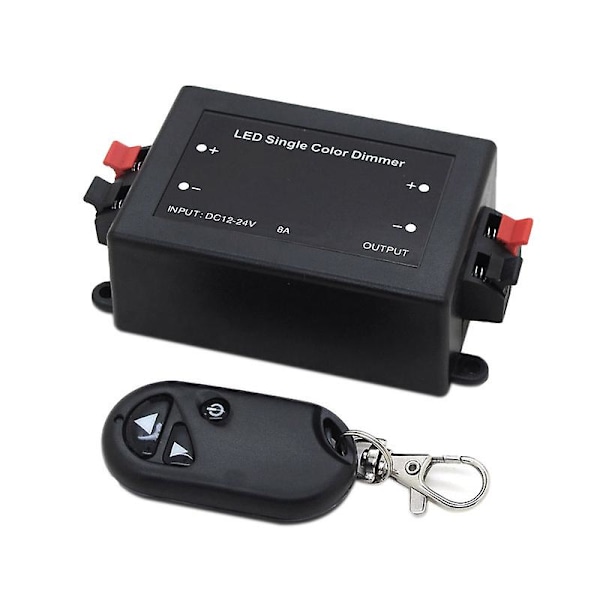 DC 12V 24V RF trådlös styrswitch LED enkel färgs dimmer ljusstyrka fjärrkontroll för strålkastare