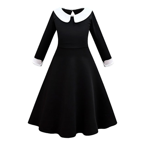 Onsdag Addams Sett Festkostymer for Voksne Barn Bare Kjoler Only dresses 130cm