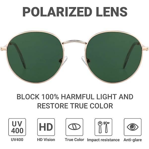 Klassilliset Polaroid Aurinkolasit Naisille ja Miehille UV400-Suojalla, Unisex Retro-Tyyli Ajamiseen, Matkustamiseen, Kalastukseen