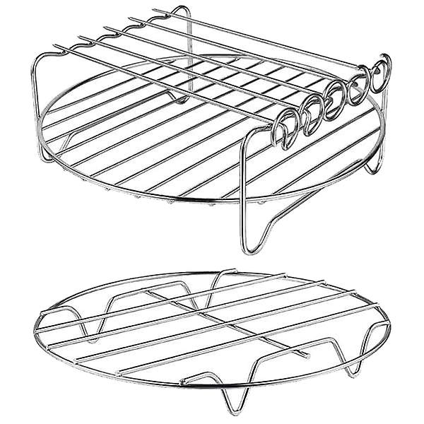 12-pack Luftfritöstillbehör 9 tum, för luftfritös 5,3-6,8Qt, bakkorg, pizzabricka, kök