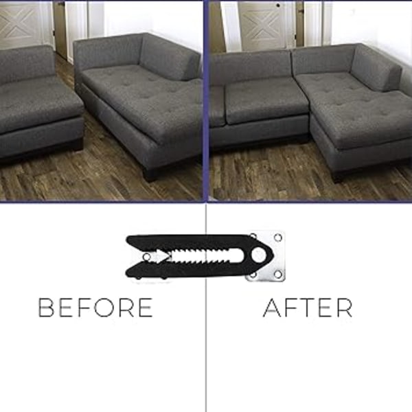 (4-pak) Sofa klemme stål anti-slip modulære sofa koblinger til sofa