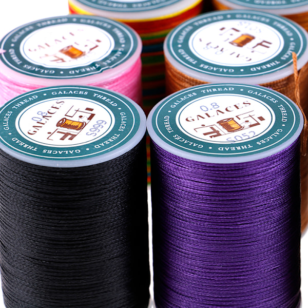 Vahattu polyesterilanka 0,8 mm 90 m ompelulanka Multicolored
