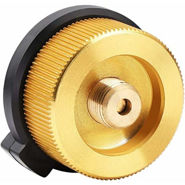 TTIO 2PCS Gasflaska Adapter Överföringsmunstycke Anslutningskontakt för Spisbrännare Campingspis, Gaskassetthuvud Konverteringsmunstycke Flasktyp