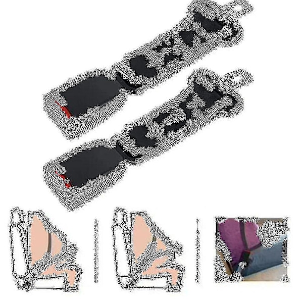 Säkerhetsbältesförlängare 1/2 Pack Universal bilbältesförlängare Justerbar bältesförlängare 2 pcs 36cm