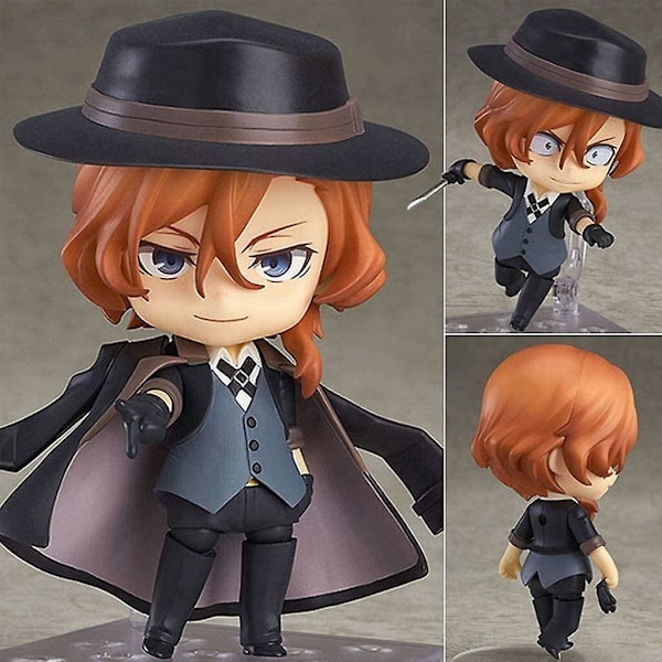 Bungo Stray Dogs Osamu Dazai og Nakahara Chuuya Q-versjon actionfigurer Nendoroid leketøyfigurer samlinger dekorasjoner barn gave