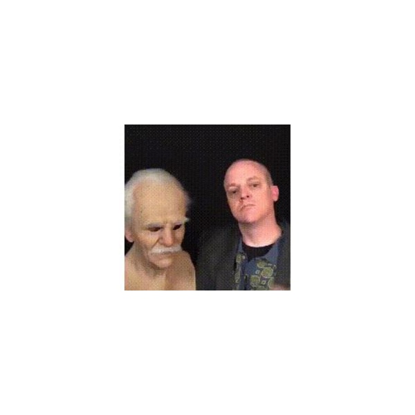 Masker Gammal Man Annan-Jag-Flerfärgad