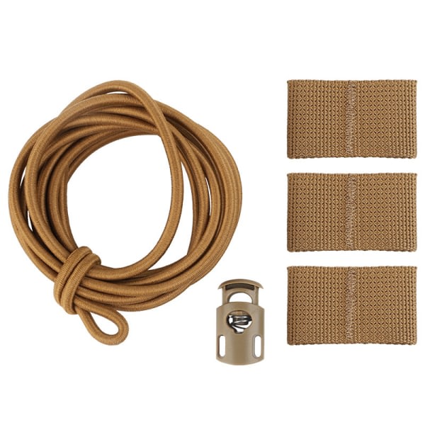 IC Taktisk Flagg Bungee Elastisk Fästekabel Retention Loo varg brun