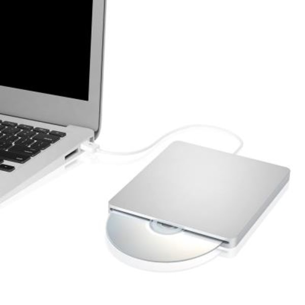 Ulkoinen USB CD / DVD-lukija / -kirjoitin, yhteensopiva Apple Macin kanssa