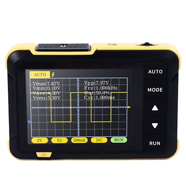 Kädessä pidettävä minioscilloskooppi, kannettava digitaalinen oscilloskooppi aloittelijoille, korjaus ja huolto, 200 kHz:n kaistanleveys