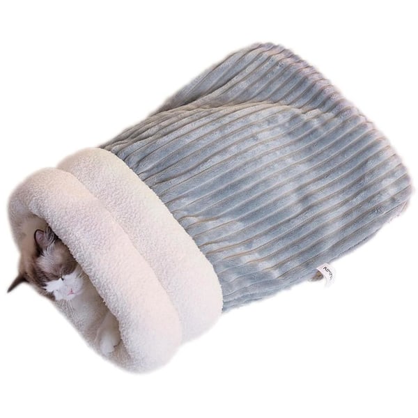 Sovesekk for katt, vintersovesekk for katt, Beste kattesovesekk 2024 Gray M