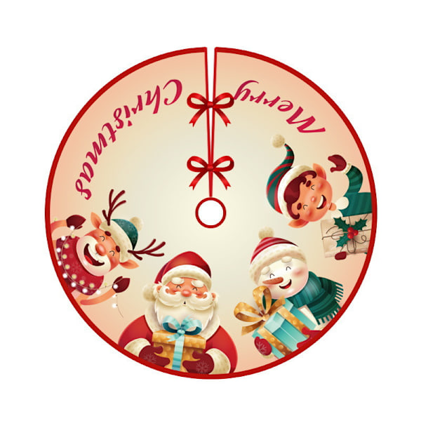 Julklappsdekorationer Sammet Julgranströja Julgran Matta Gammal Älg Julgranströja 4