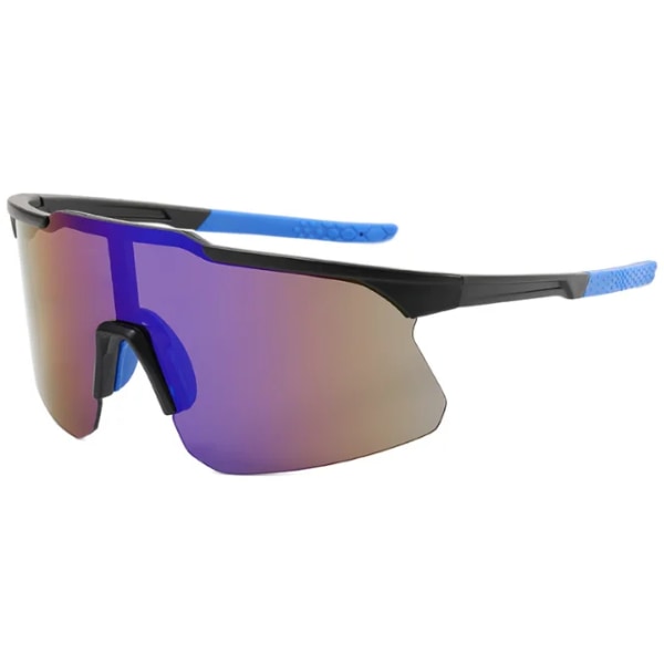 2024 Halvrammeløpebriller Overdimensjonerte Sportsvindtette Solbriller Sykling Utendørs Menn Sportsolbriller for Unisex 8 sunglasses unisex outdoor