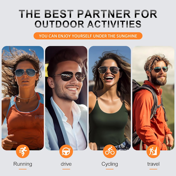 Pilot-aurinkolasit miehille, polarisoidut aurinkolasit, unisex, UV400-suoja, mustat aurinkolasit, ajamiseen, kalastukseen, juoksuun, klassiset, ultralight-aurinkolasit Asymptotic Gray
