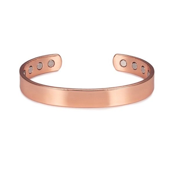 Koppararmband för Män och Kvinnor, Rent Koppar Magnetiskt Armband med Gaussiska Magneter, Justerbar Smycke Present