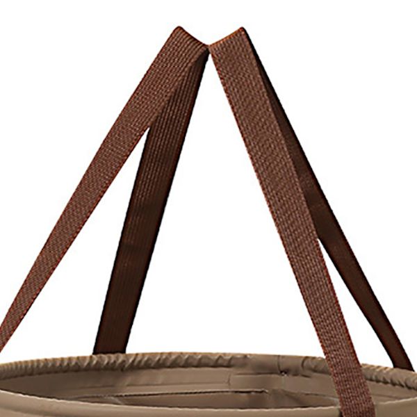Hopfällbar utomhus hink, läckagesäker, luktfri, bärbar, för camping, picknick, diskho, fotbad, 20L, kaffefärg 0.4