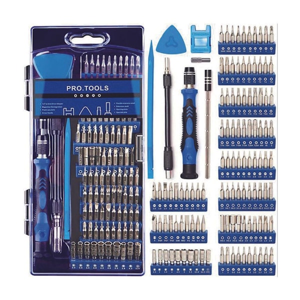 124-i-1 Magnetisk Skruvmejselset för Xiaomi, Iphone, PC, Kamera, Drönare, etc. Cisea