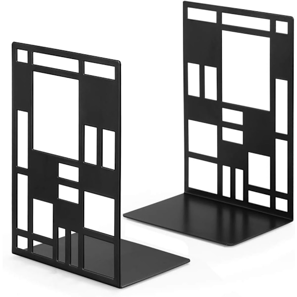 Heavy bookends, black, 1 pair