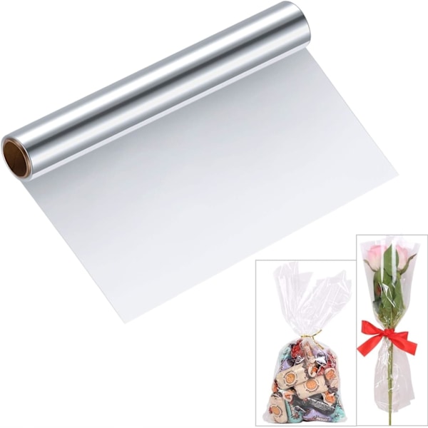 Transparent Cellofanpapper, Florist Cellofanrulle Presentpapper