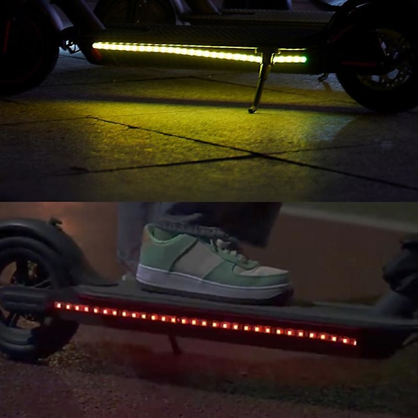 Vandafvisende LED-Strips Flashlight Bar Lampe Til Xiaomi M365 El-Scooter Skateboard Nat Chassis Lys Scooter Tilbehør