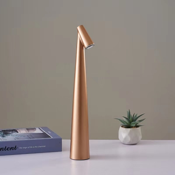 Kunst skrivebordslampe USB-ladeskrivebordslampe julegave til elever i grunnskolen og videregående skole Bursdagsgave champagne gold