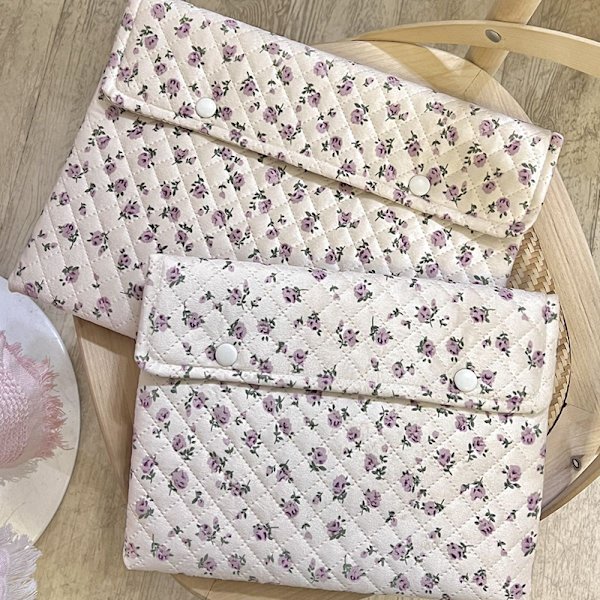 Blommig e Laptop Sleeve Case Bag 11 13 14 Tum För Bok Rosa Pink large