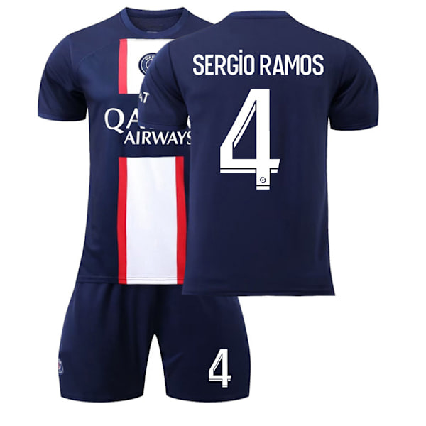 22-23 Paris hemmatröja nr 30 nr 7 Mbappe nr 10 Neymar fotbollströja herr 2223 Paris Home No. 4 #M
