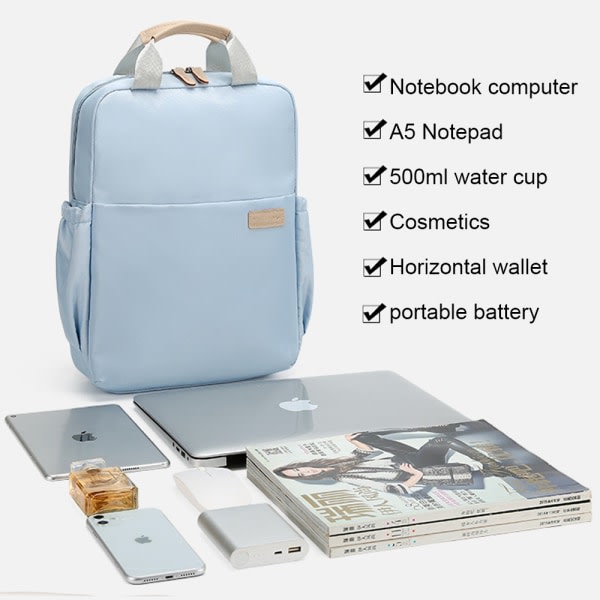 Laptop rygsæk - Computertaske til forretningsrejser - Daglig pendling sort