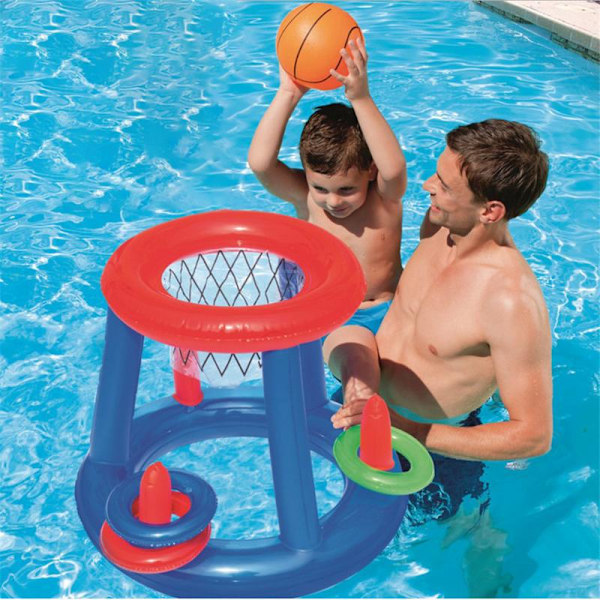 Vandspil Legetøj Basketball Kurv Pool Float Oppustelig Leg