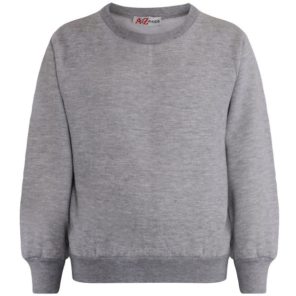 Børne Unisex Sweatshirt Sæt til enkel træningsdragt Grå 11-12 år