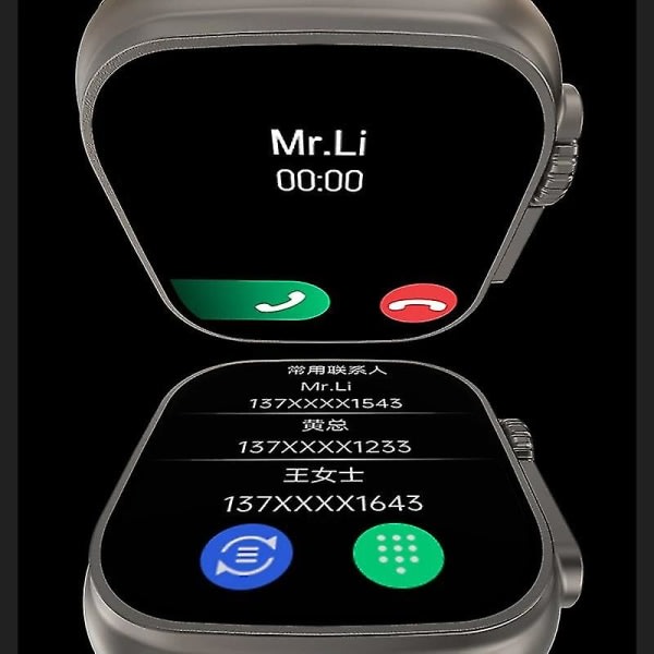2023 Nya Hk8 Pro Max Ultra Smart Watch Män Serie 8 49mm 2.12 Tum Hög Uppdateringsfrekvens Skärm Nfc Iwo Smartwatch Damer +box Cherry