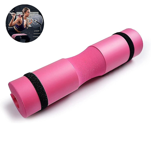 Skivstångshalskydd för hantlar Skumskydd Skivstångsskydd Stöd för gym (Rosa)