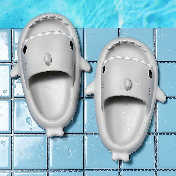 Haj sandaler børneslippers grå Grey 180