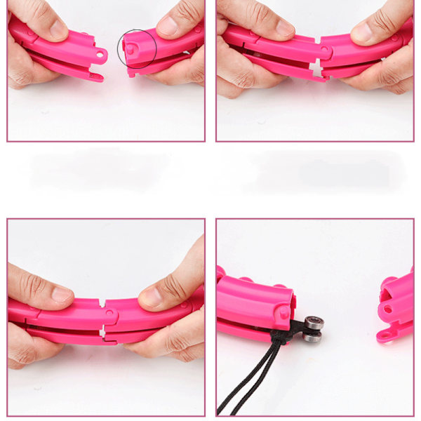 24-delad fitness smart hula hoop avtagbar
