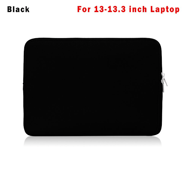 Laptopväska Fodral Omslag SVART FÖR 13-13.3 TUM svart black For 13-13.3 inch