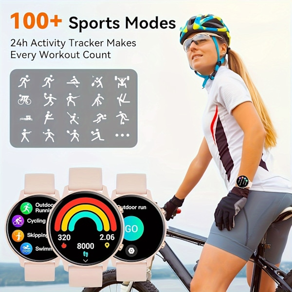 Älykello Fitness Tracker Android- ja iOS-puhelimille, Urheiluun Juoksu Digitaalikello